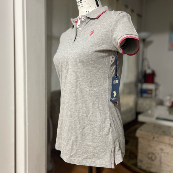 NWT Women’s Size Small U.S. POLO ASSN Short-sleeve Polo Shirt Logo Embroidered - Picture 5 of 13